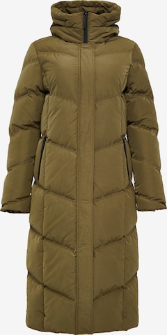 Threadbare Winter Coat 'Jotta' in Green: front