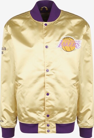 Mitchell & Ness Between-Season Jacket '  LA Lakers ' in Gold: front