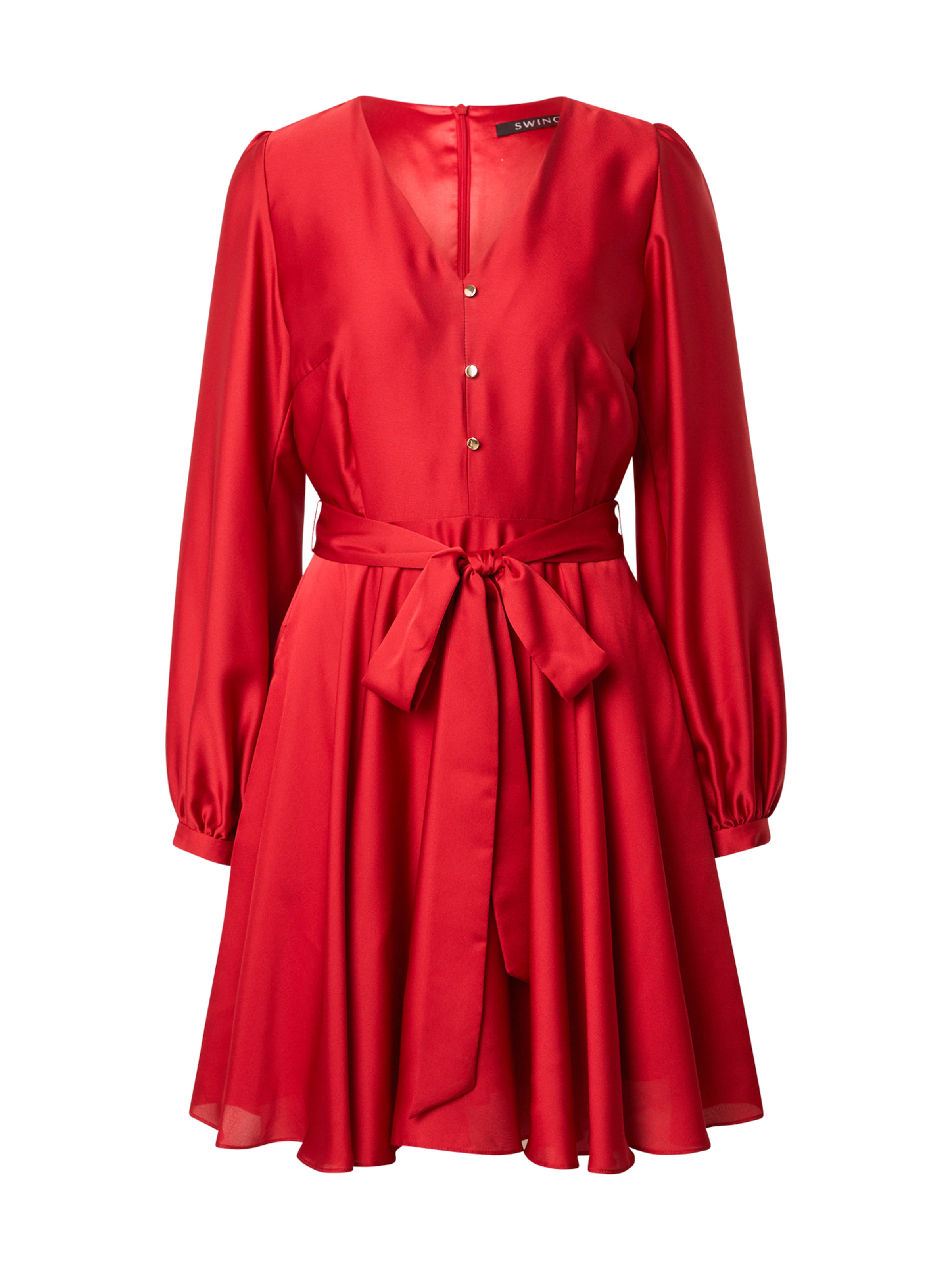 SWING Cocktail Dress in Red: front