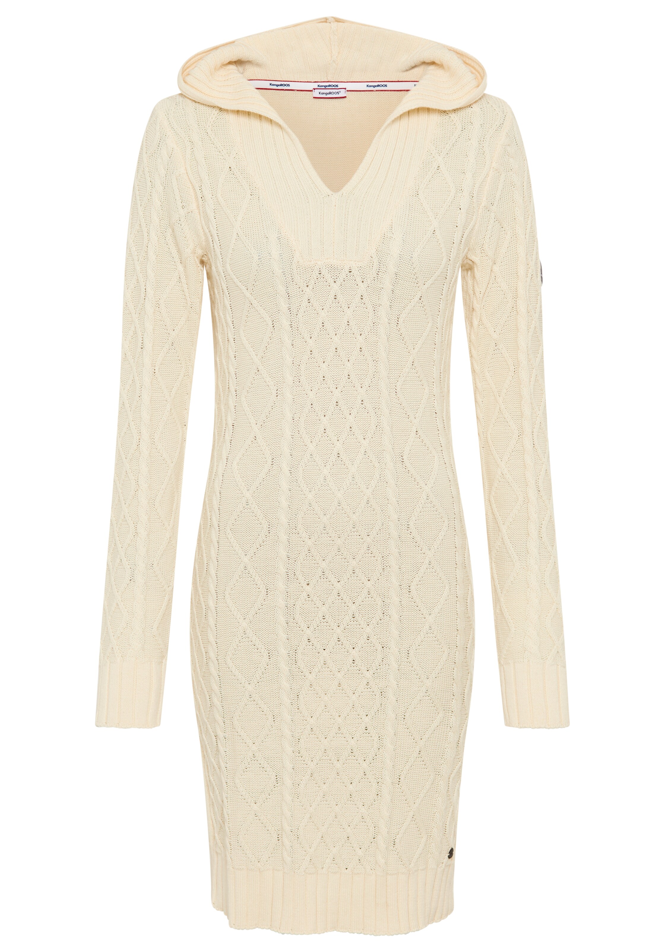 KangaROOS Knitted dress in Wool white, Item view