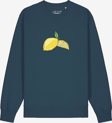 Watapparel Sweatshirt 'Lemon' in Blue: front