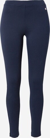 Skinny Leggings de la Champion Authentic Athletic Apparel pe albastru: față