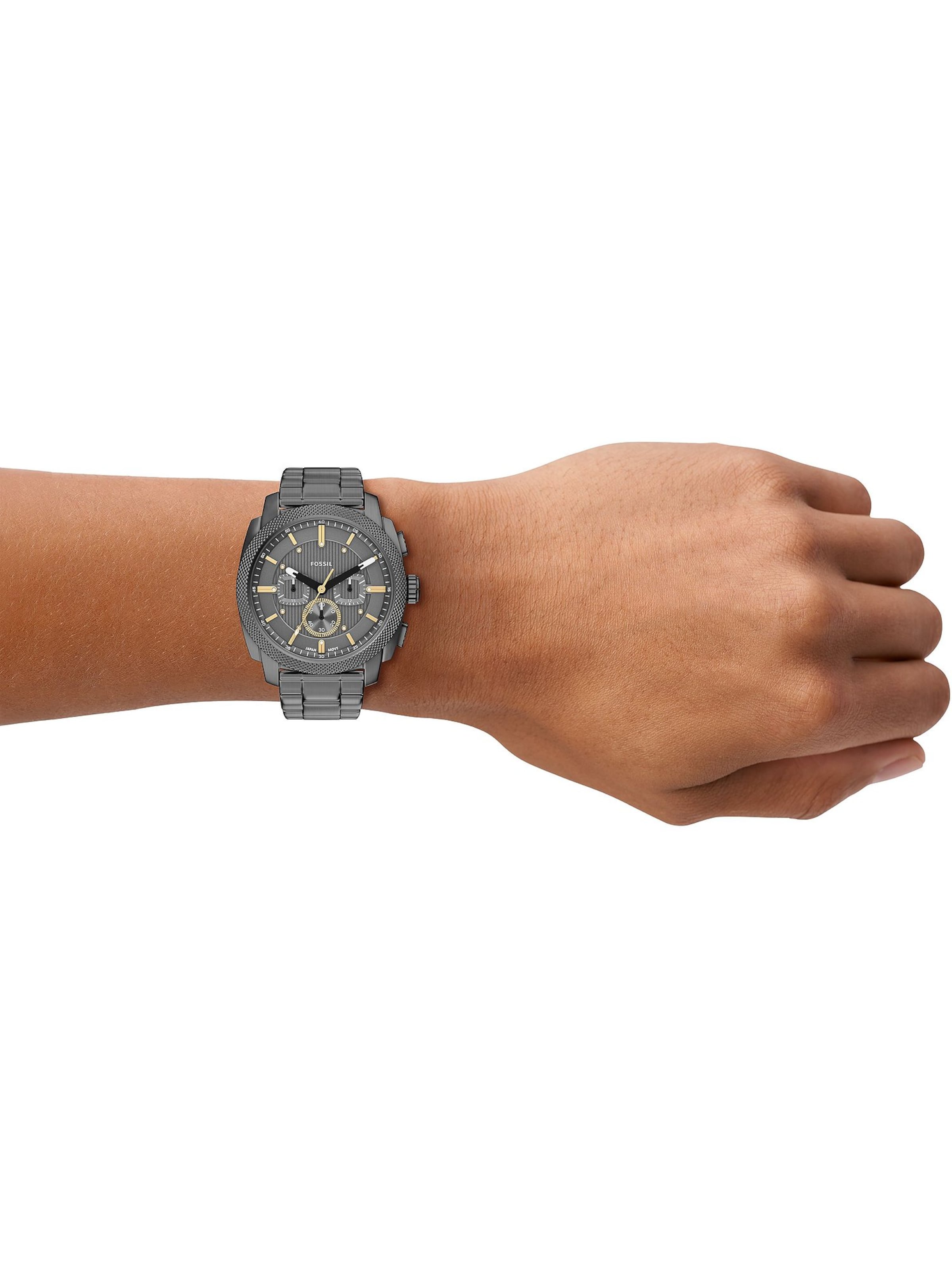 FOSSIL Analoguhr in Grau: Vorderseite