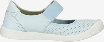 Softinos Ballet Flats with Strap in Blue