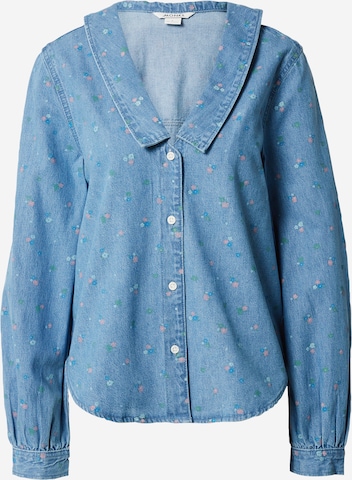 Monki Blouse in Blue: front