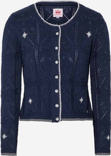 SPIETH & WENSKY Strickjanker Wemka in dunkelblau / weiß, Produktansicht