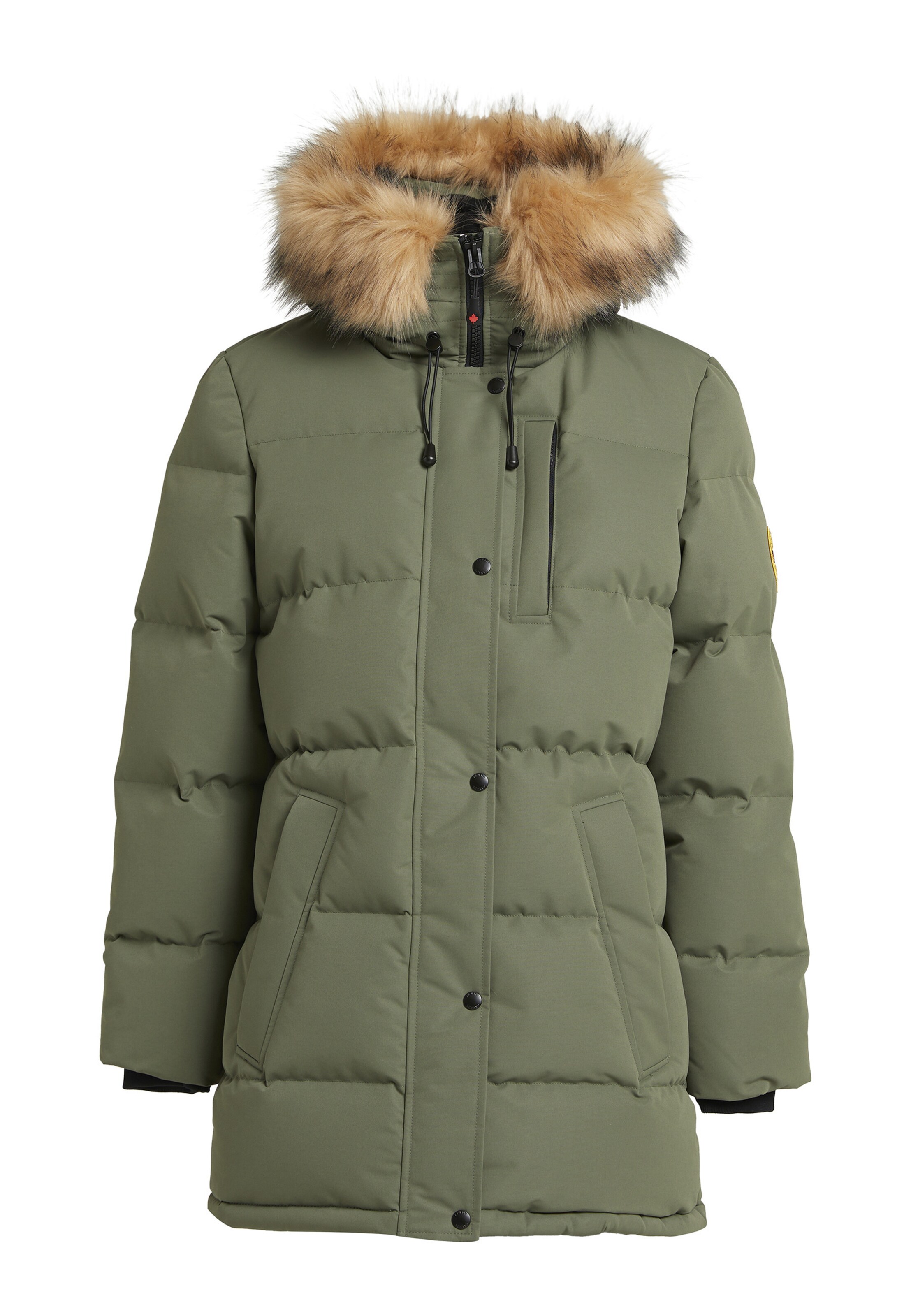 Zavetti Canada Wintermantel 'Goshawa' in Grün: Vorderseite