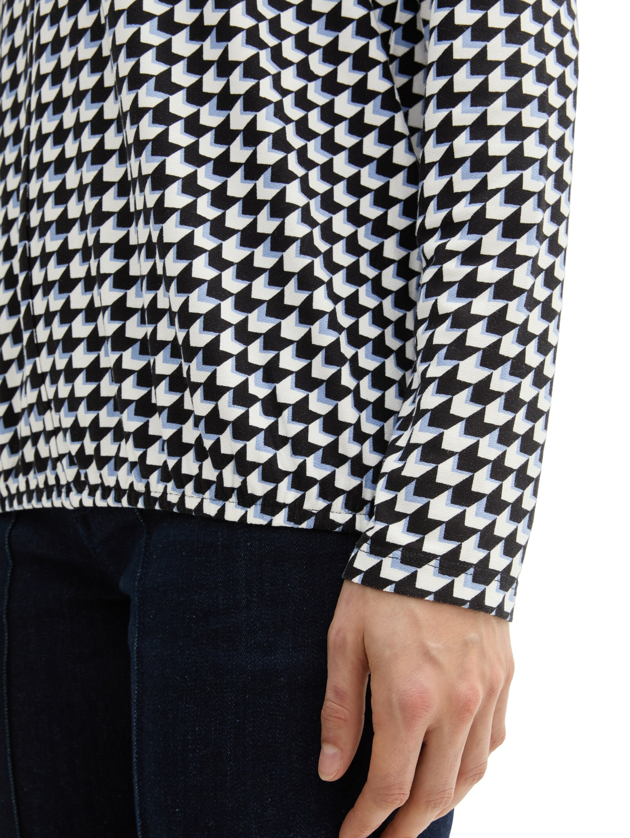 TOM TAILOR Bluse in Blau