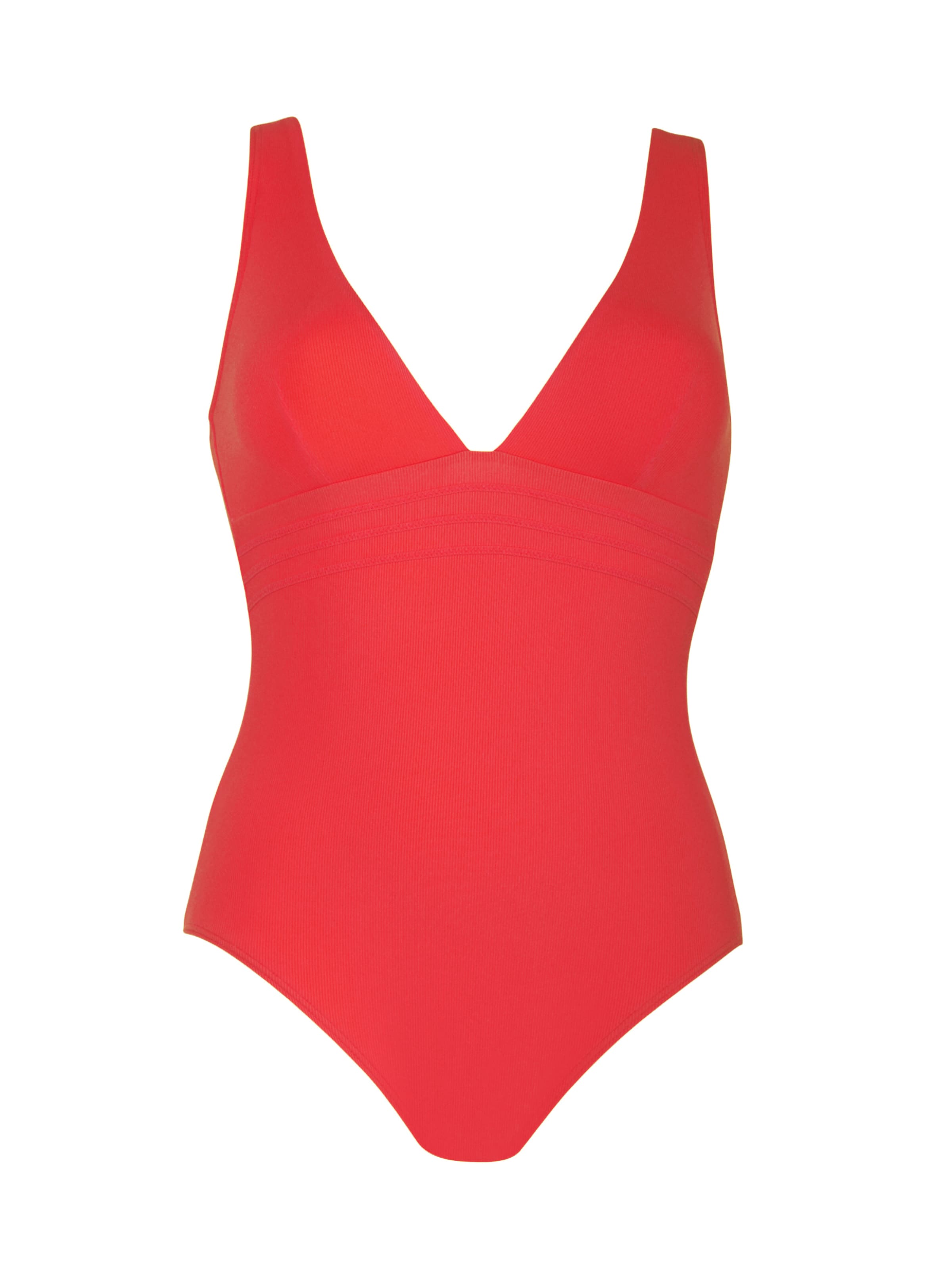 VIVID Korzetová Plavky – červená: přední strana