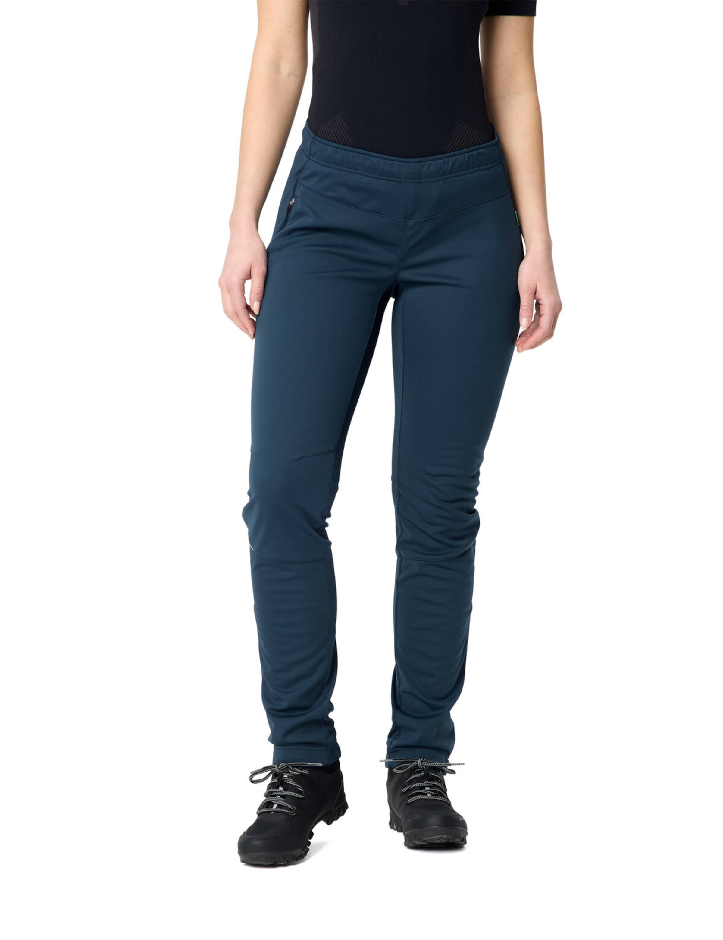 VAUDE Slimfit Sportbroek 'Wintry V' in Blauw: voorkant