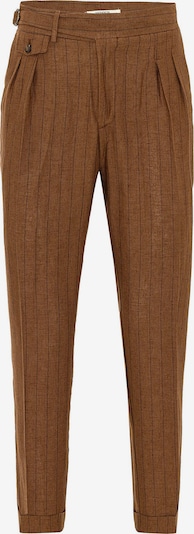 Pantaloni con pieghe Antioch di colore marrone / nero, Visualizzazione prodotti