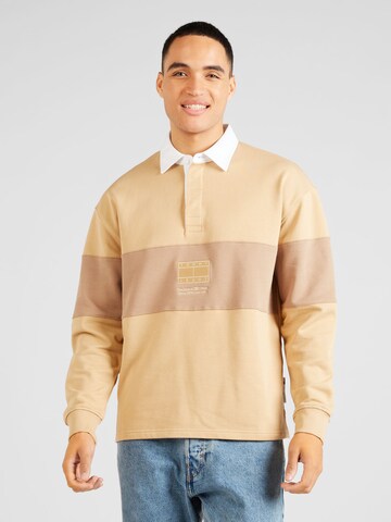 Tommy Jeans Collegepaita värissä beige: edessä