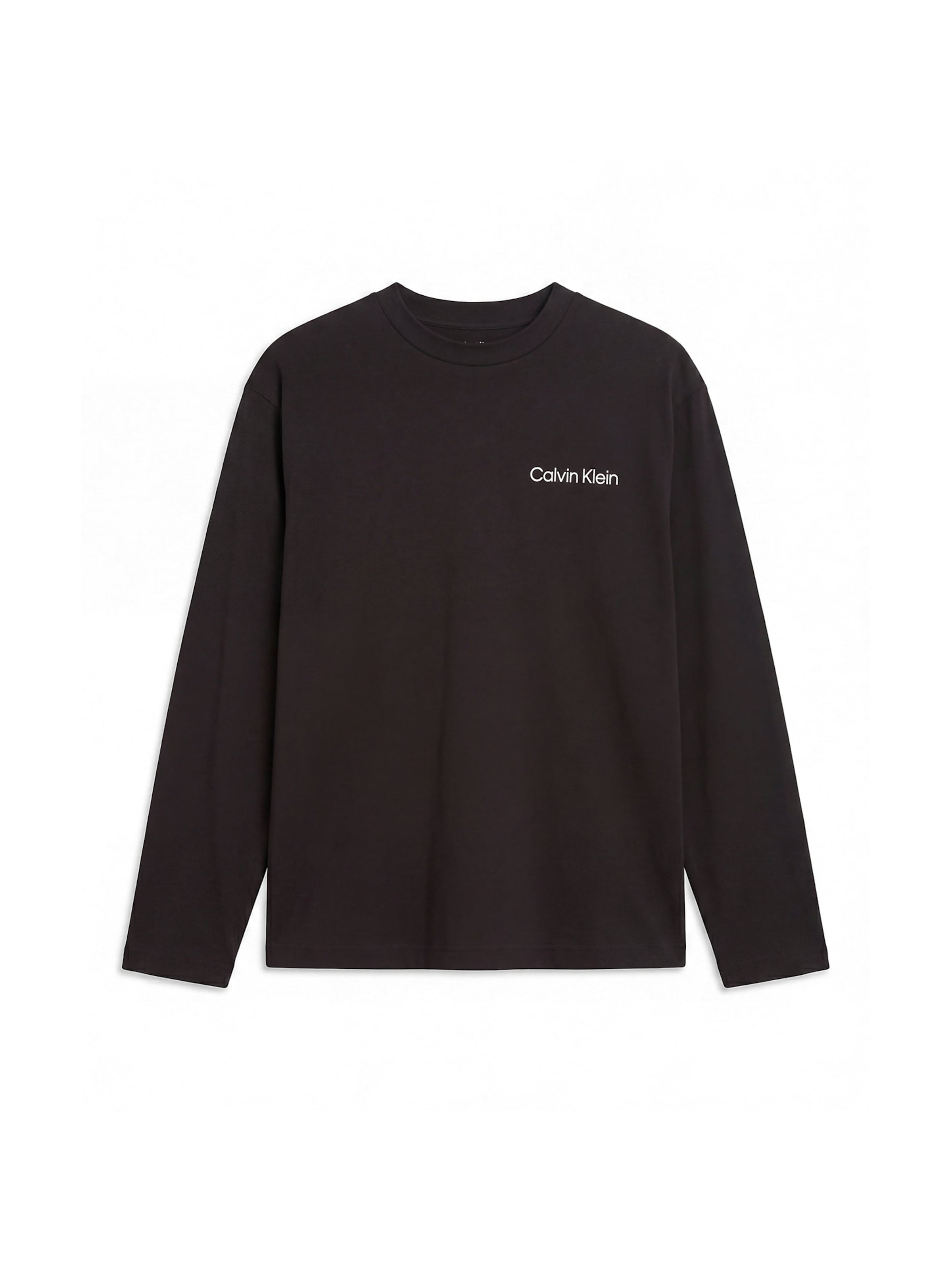 Pyjama long 'Cotton Classics' Calvin Klein en noir : devant