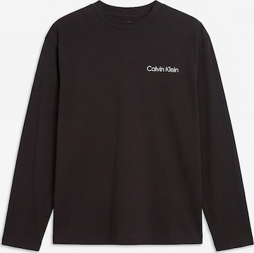 Pyjama long 'Cotton Classics' Calvin Klein en noir : devant