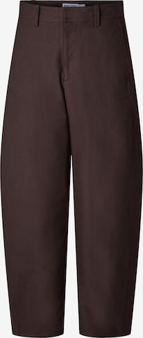 PIECES Bukser 'PCRikke' i brun: forside