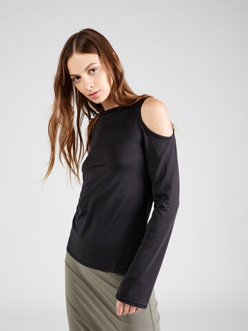 WEEKDAY T-shirt 'Remi' i svart: framsida