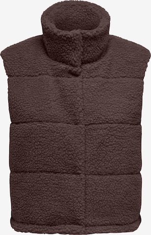 Gilet 'ONLSandra' ONLY en marron : devant