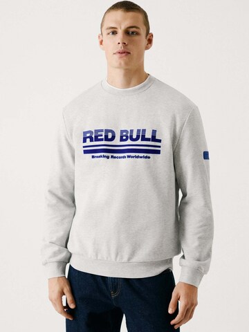 Red Bull Racing x Pepe Jeans Sweatshirt 'Dynamic Fade Crew' in Grau: Vorderseite