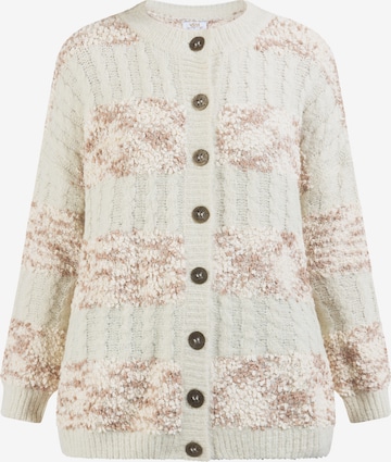 usha FESTIVAL Knit Cardigan in Beige: front