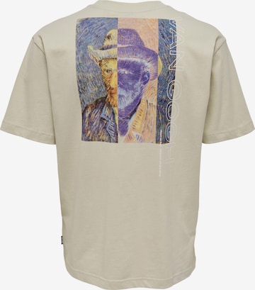 Only & Sons Shirt 'ART' in Beige