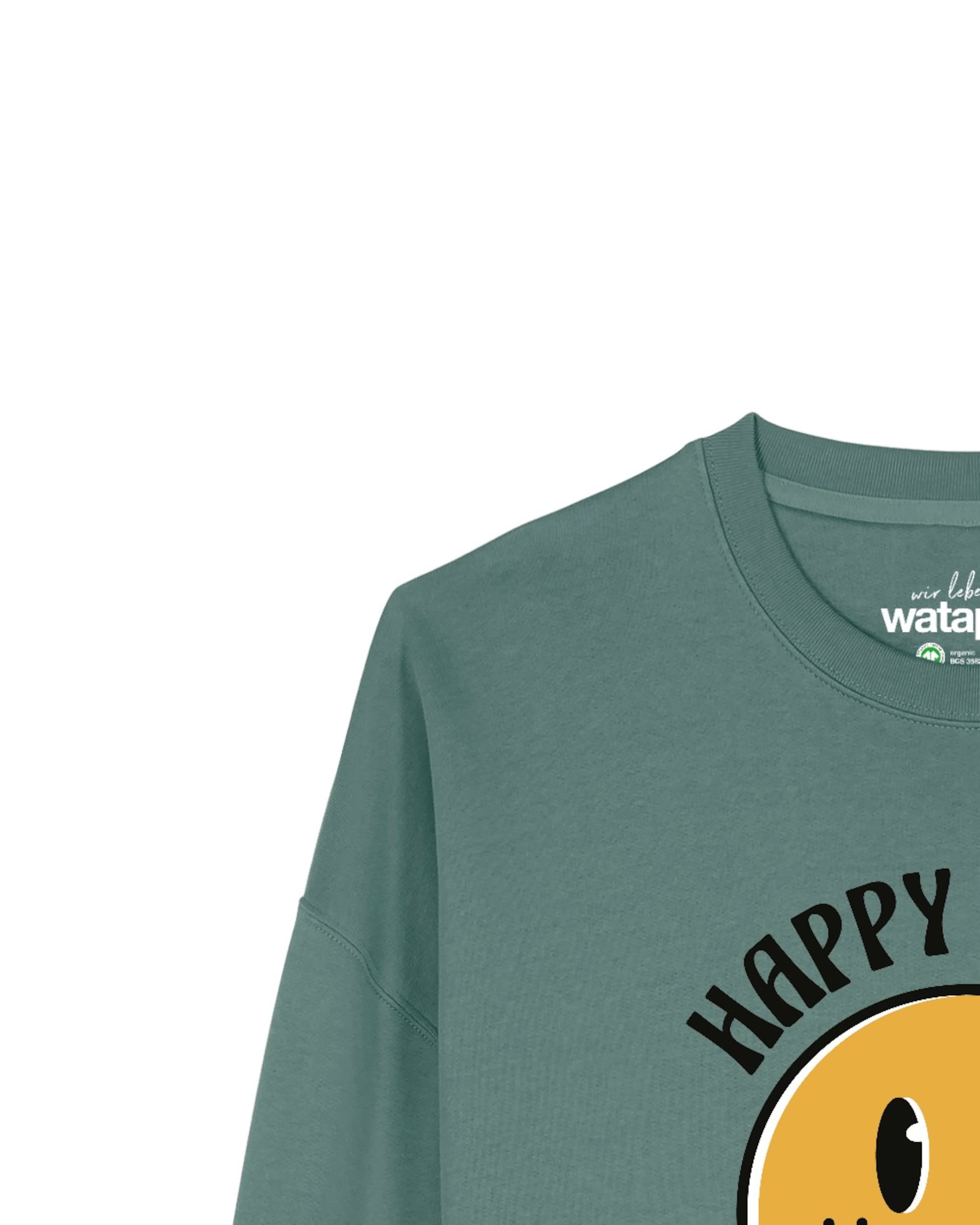 Sweat-shirt 'Happy Times ' Watapparel en vert