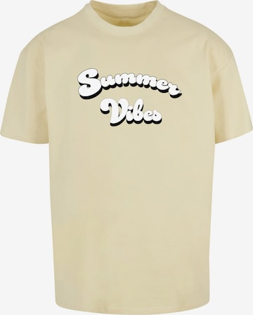 Merchcode T-Shirt 'Summer Vibes' in Gelb: predná strana