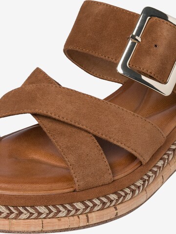 TAMARIS Mules in Brown