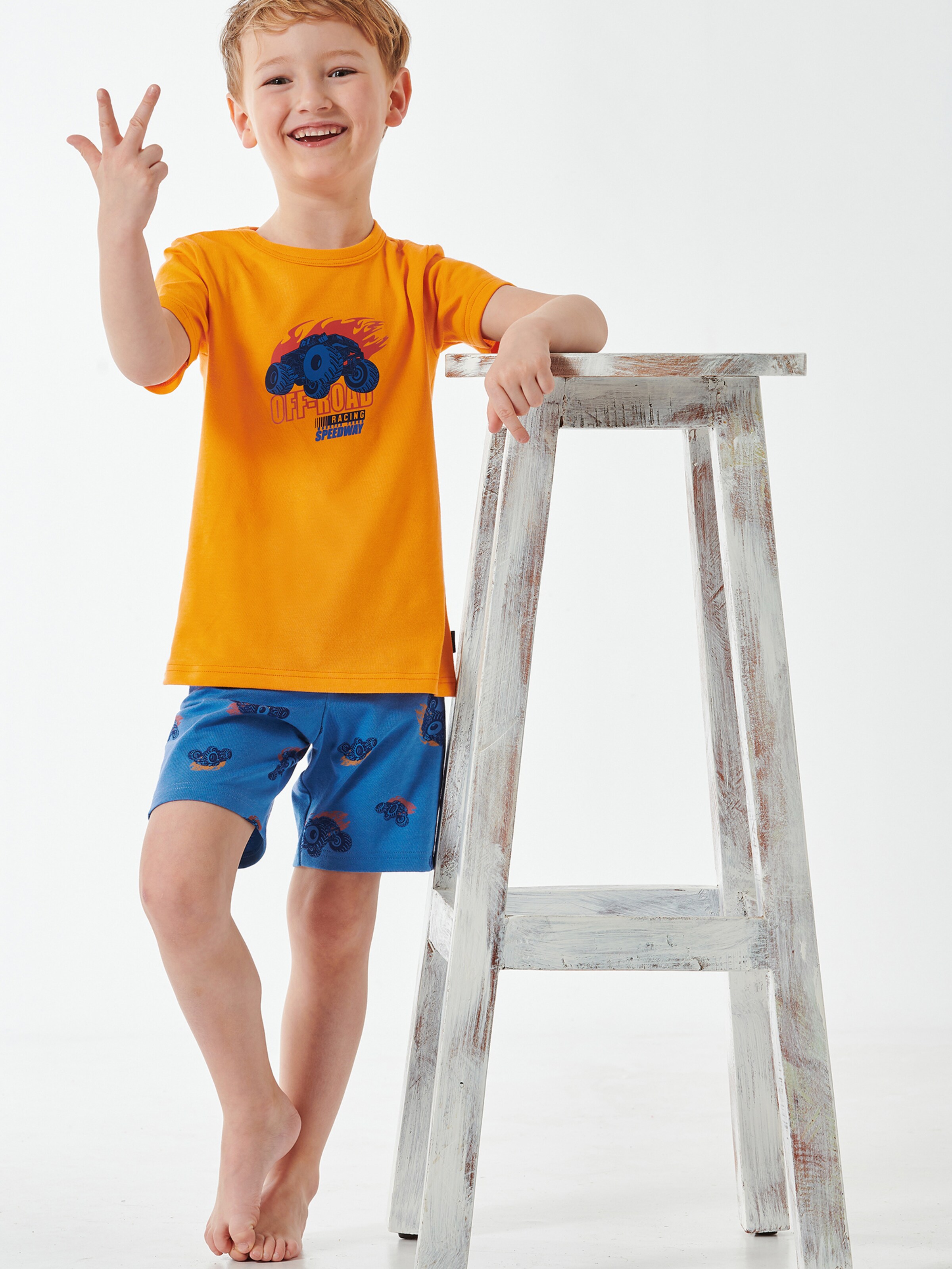 SCHIESSER Pajamas in Blue