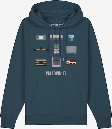 Watapparel Sweatshirt 'Videogames' in Blue: front
