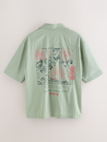 Next Comfort fit Button Up Shirt in Green