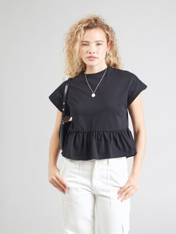 Tricou 'Leni' de la ABOUT YOU pe negru: față
