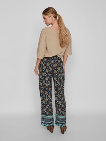 VILA Wide leg Pants 'Ayais' in Blue