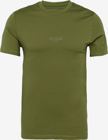 T-Shirt 'AIDY' GUESS en vert : devant