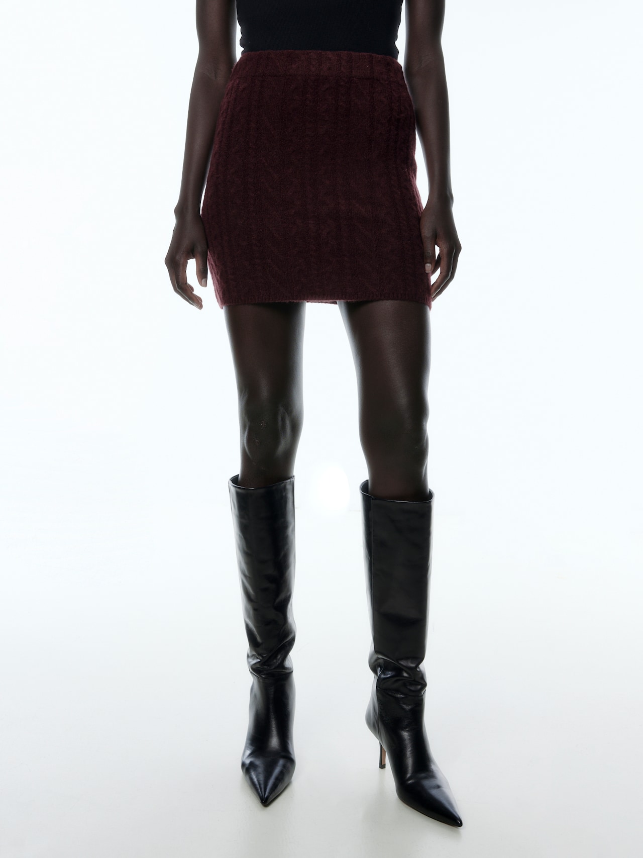 EDITED Jupe 'Zenta' bourgogne