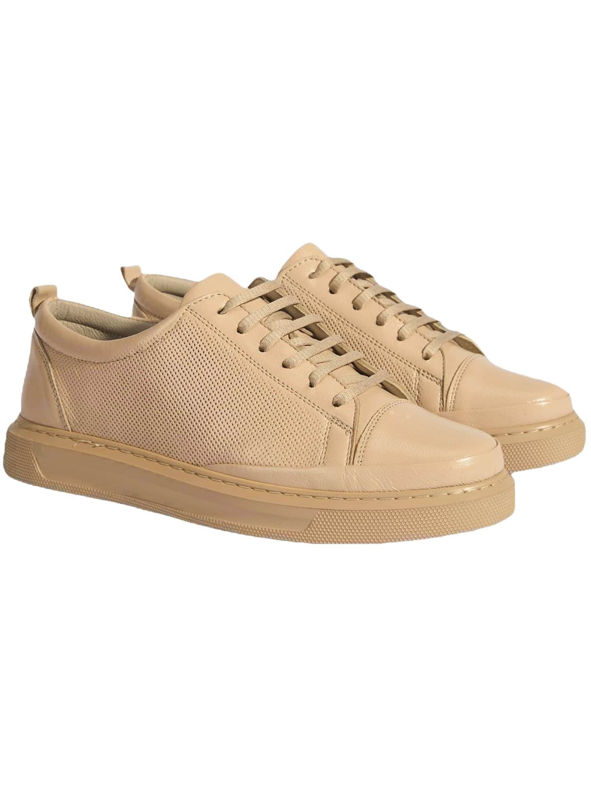 Desa - Zapatillas deportivas bajas 'Trainer' en beige: frente