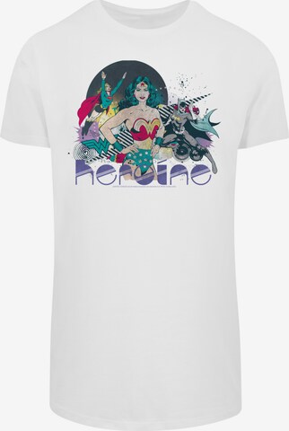 Maglietta 'DC Comics Justice League Heroine' di F4NT4STIC in bianco: frontale