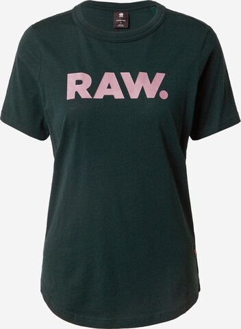 G-Star RAW Tričko – zelená: přední strana