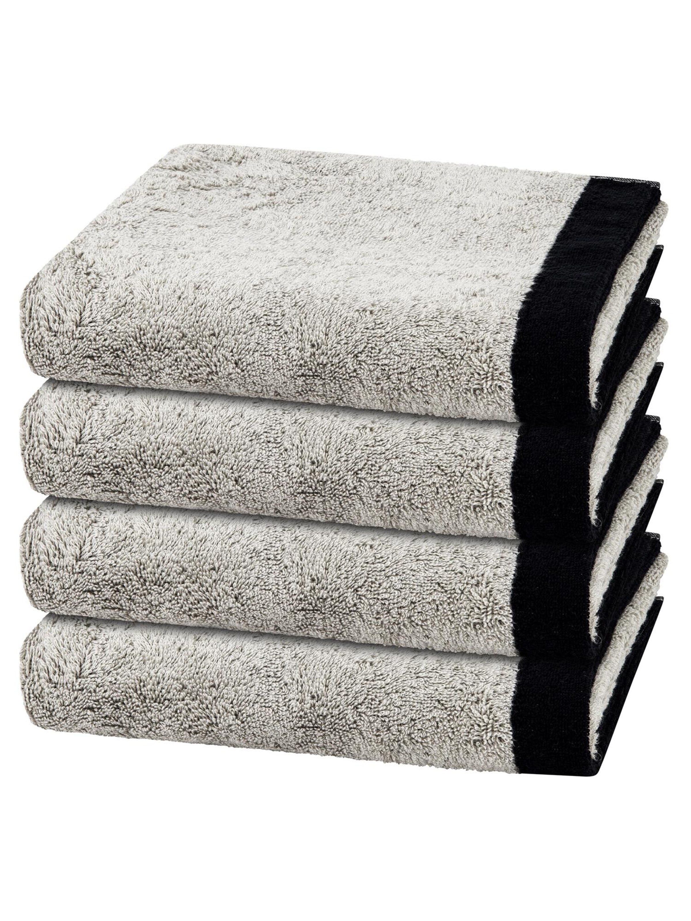 Cawö Towel 'Lifestyle Splash' in Grey: front