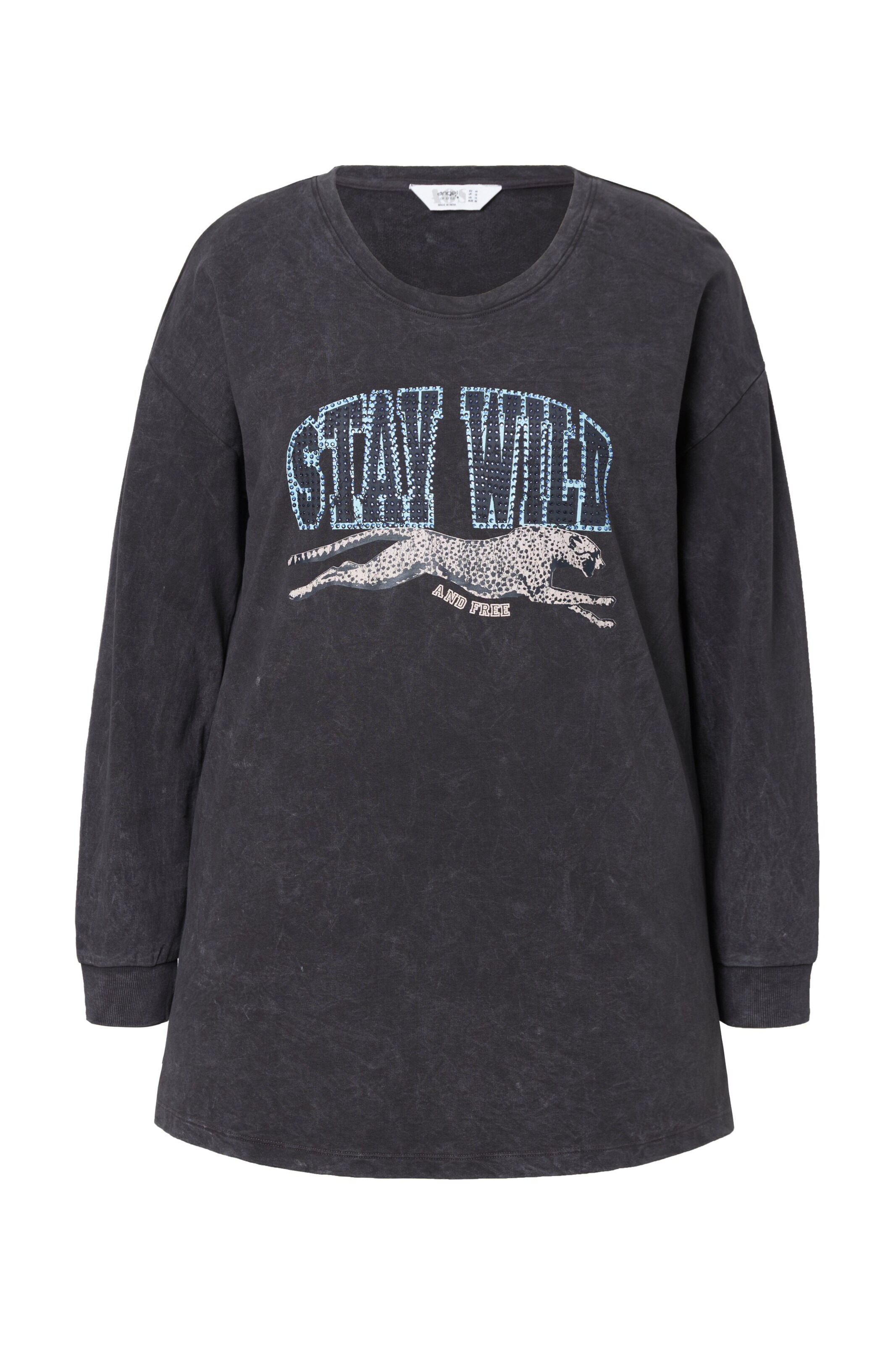 Angel of Style Sweatshirt in Grijs: voorkant