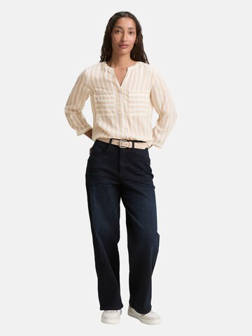 TOM TAILOR Blouse in Brown