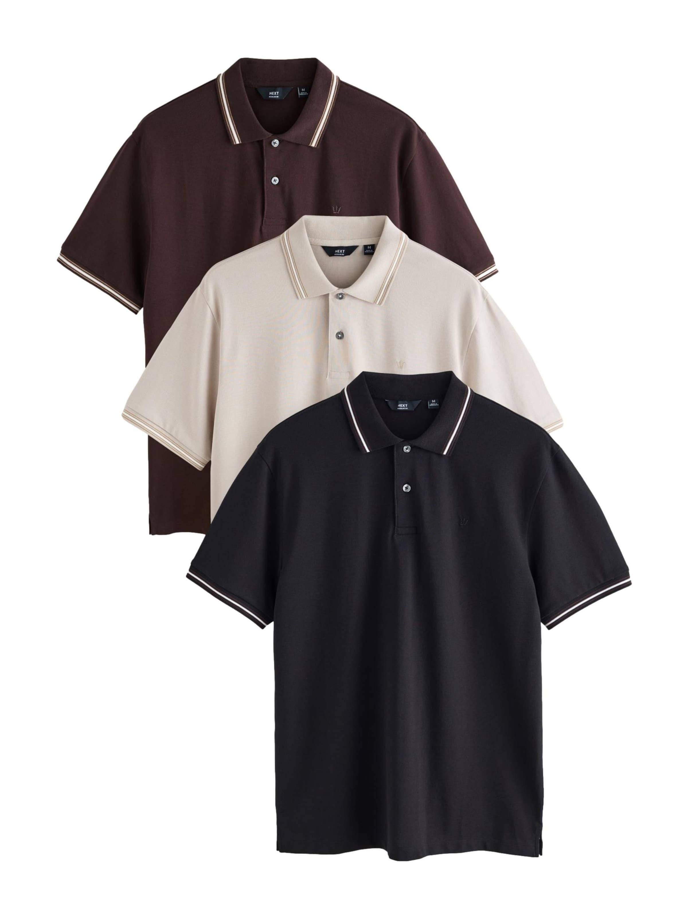 Next Shirt in Beige: front