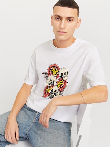 JACK & JONES - Camiseta 'JORAnatomy' en blanco