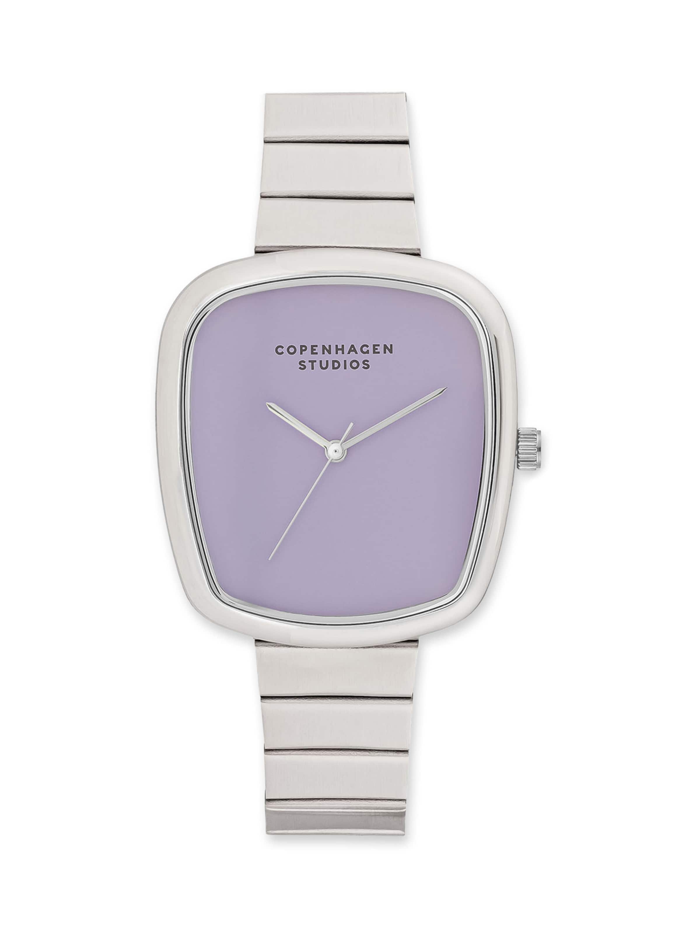Montre à affichage analogique Copenhagen Studios en argent : devant