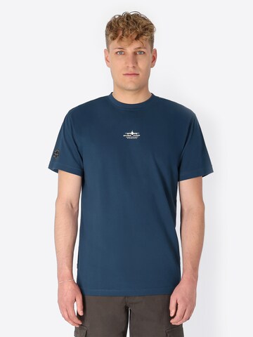 SPITZBUB Shirt 'Flight' in Blue