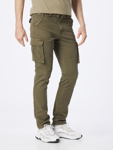 INDICODE JEANS - Regular Calças cargo 'Villiam' em verde: frente