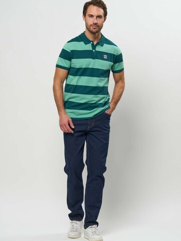 VINSON Regular Fit Skjorte ' Samir ' i grøn