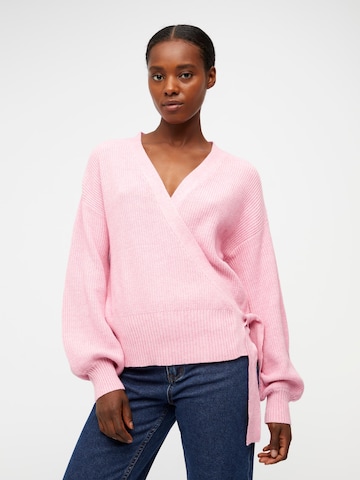 Cardigan 'Malena' OBJECT en rose : devant