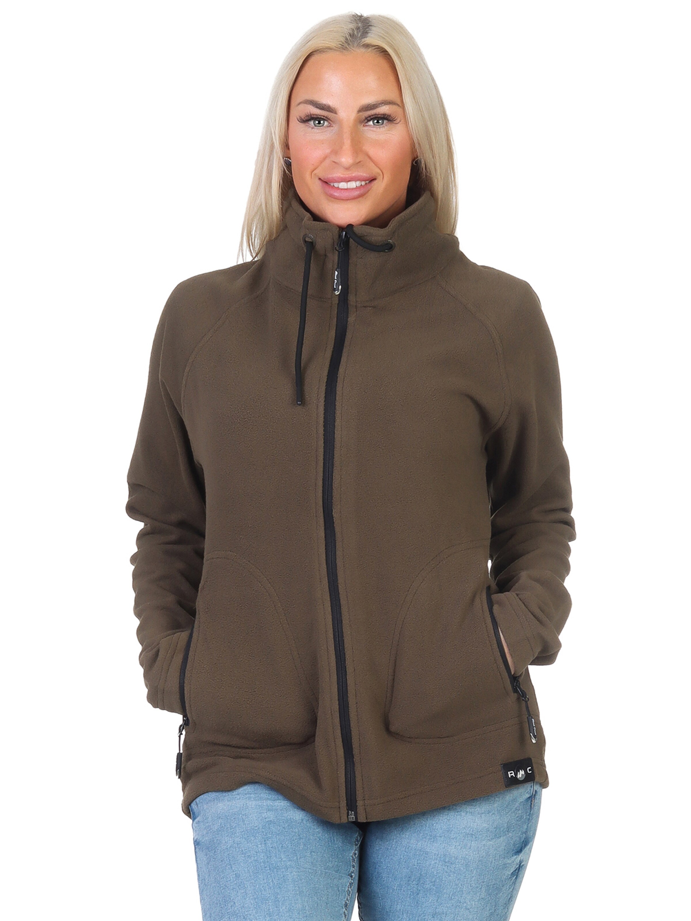 Rock Creek Fleecejacke in Grün: Vorderseite