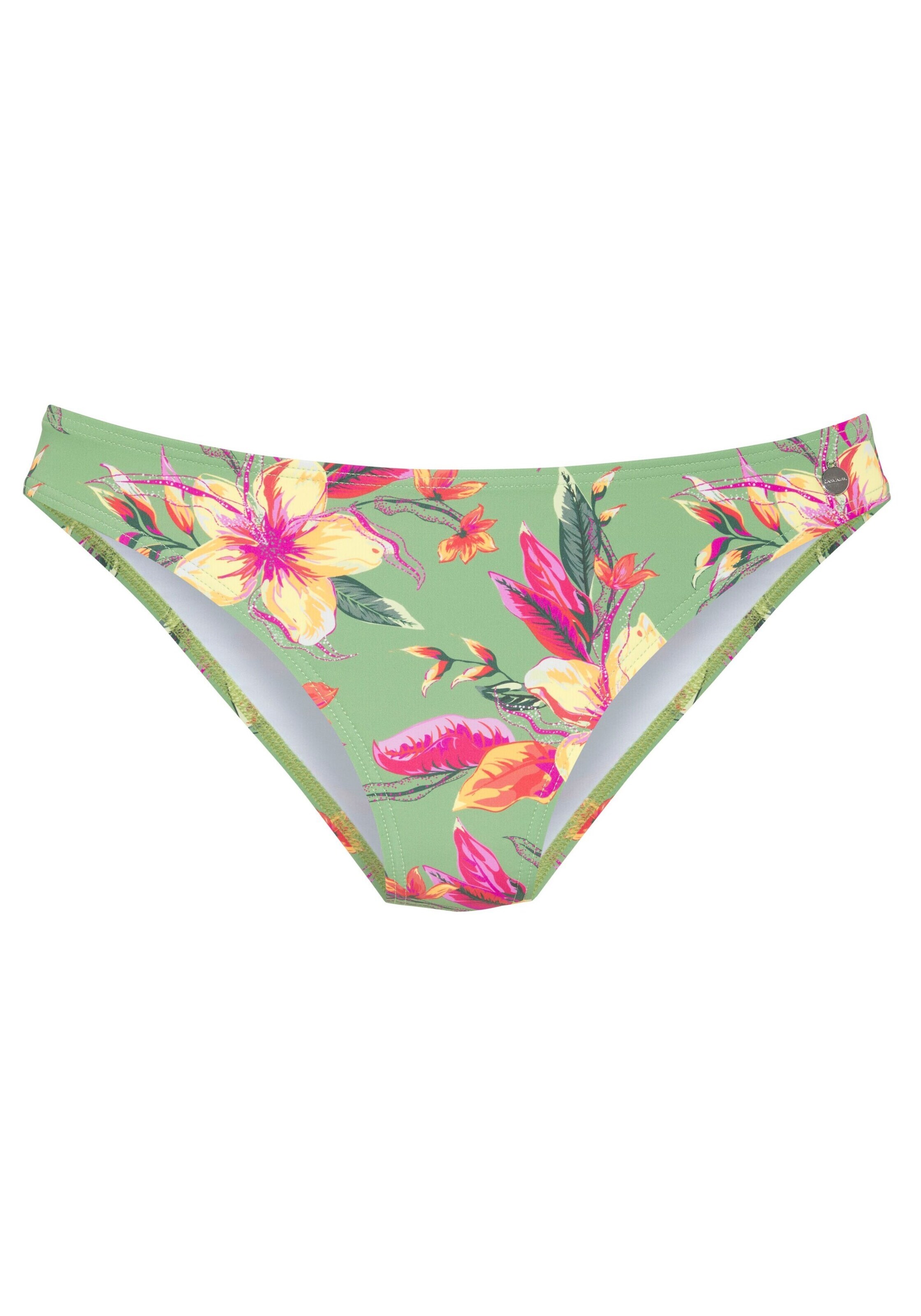 LASCANA Долнище на бански тип бикини в зелено: отпред