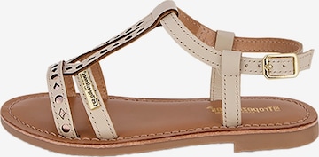 Sandales 'Belectra Kindersandalen aus Leder, flach' Les Tropéziennes en beige : devant